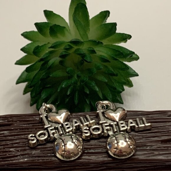 Softball Earring, Sports Earring, Softball Jewelry, Athletic Earring, Gift Idea - Picture 4 of 7
